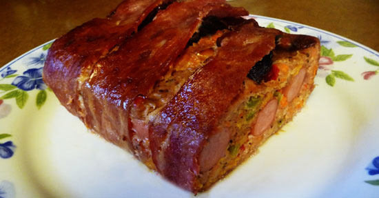 Pan de carne con panceta