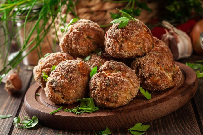 Albóndigas vegetarianas de berenjena