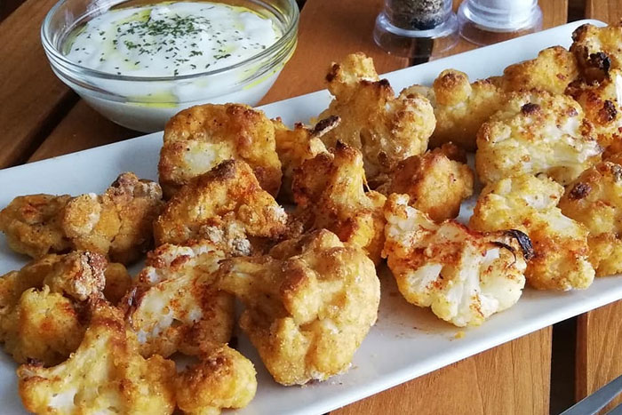 Coliflor asada con especias